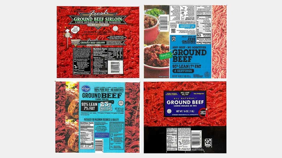 Ground Beef Sold at Albertsons, Fred Meyer, QFC, Walmart, and WinCo Is