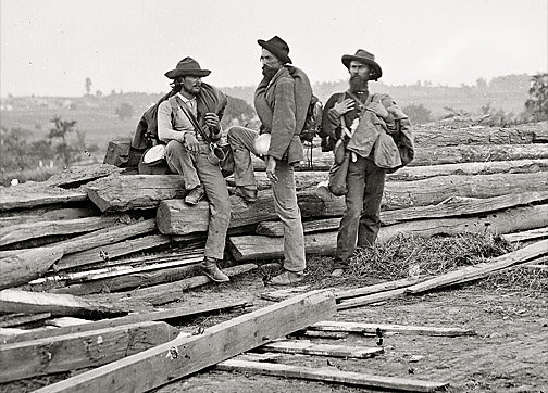 Confederate soldiers at gettysburg