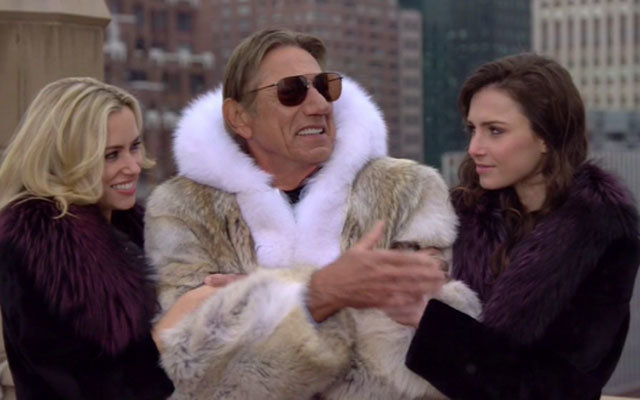 Joe namath fur coat super bowl xlviii sidelines pictures video