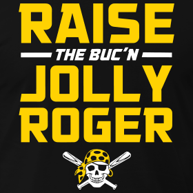 Raise the buc n jolly roger design