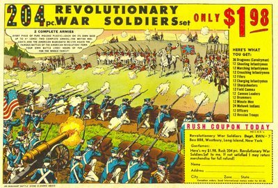 Revolutionary war toy soldiers comic book