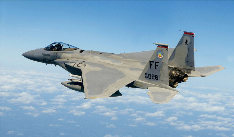 F 15  71st fighter squadron  in flight
