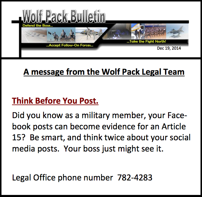 Wolf pack bulletin 12192014