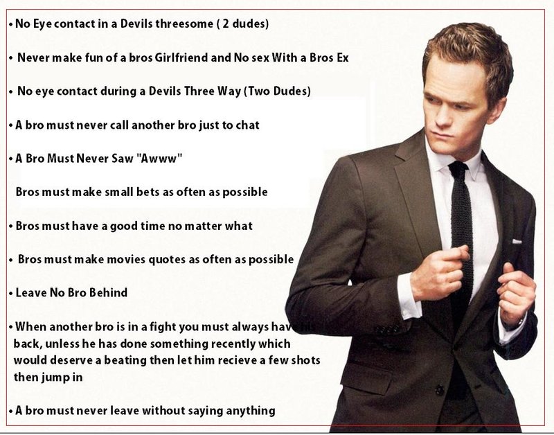 Barney stinson bro code 5