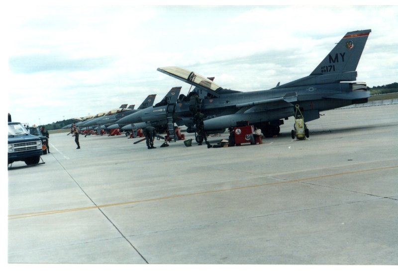 Jim m in an f 16  7  1989