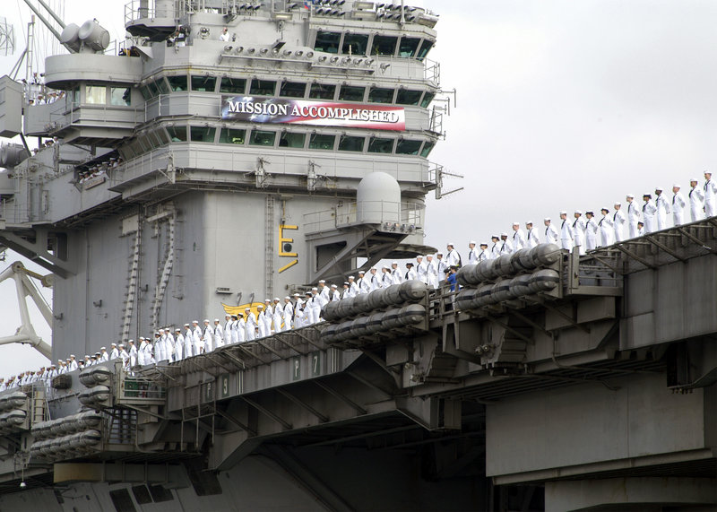 Uss abraham lincoln %28cvn 72%29 mission accomplished
