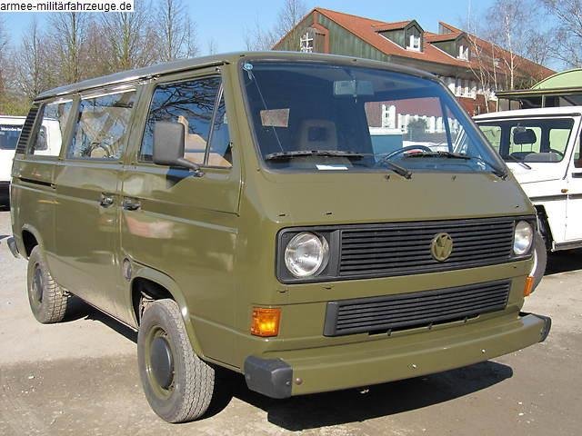 Military vehicles volkswagen vw bus t3 bundeswehr