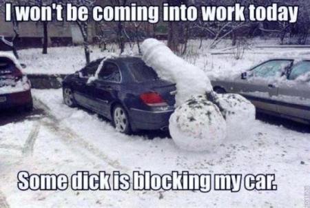 Snow dick car memes