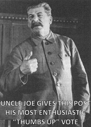 Uncle joe thumbs up