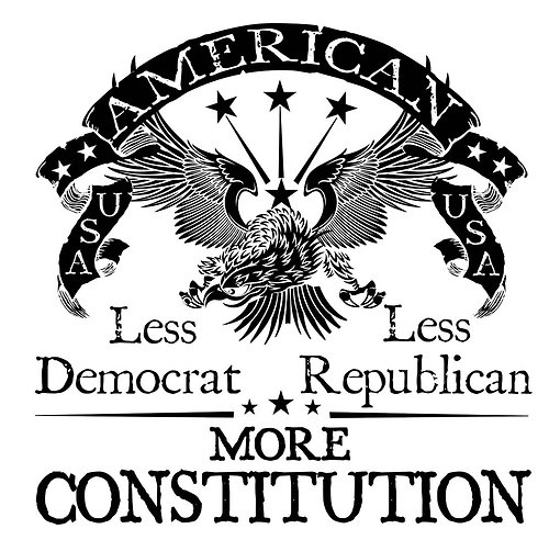 Less democrat less republican more constitution