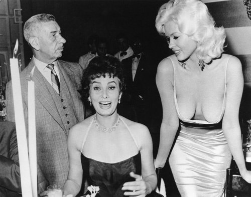 Sophia loren and jane mansfield