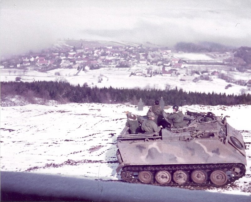 07. 1983 02 wildflecken m6 mortar training area village appears from behind the clouds