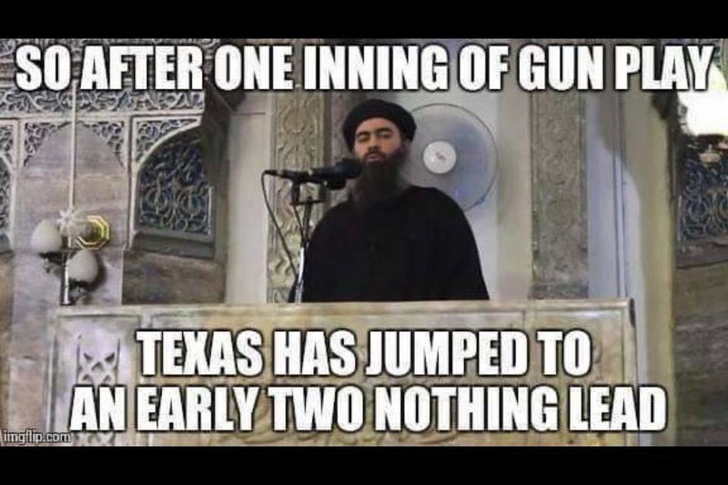 Isis after 1 inning of gun play