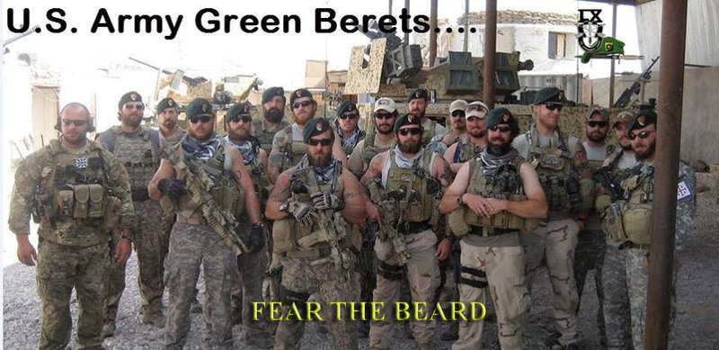 Fear the beard green berets copy