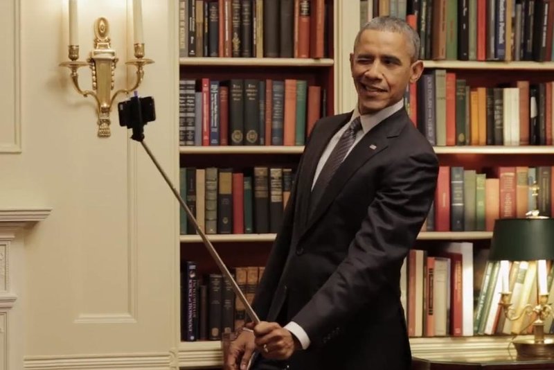 Obama selfie stick