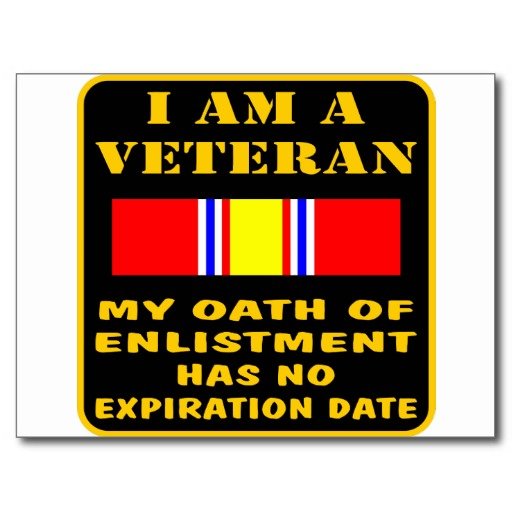 I am a veteran my oath of enlistment has no expire postcard r2b1b3698df314a68a879816b1e8de344 vgbaq 8byvr 512