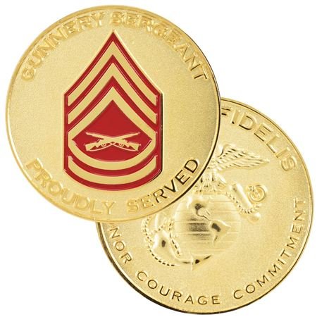 Gunnery sergeant challenge coin