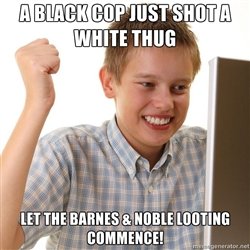 Black cop white thug