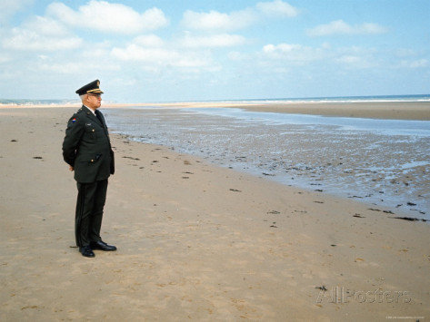 Bill ray visiting normandy for 25th anniversary d day celebrations is retired american general omar bradley