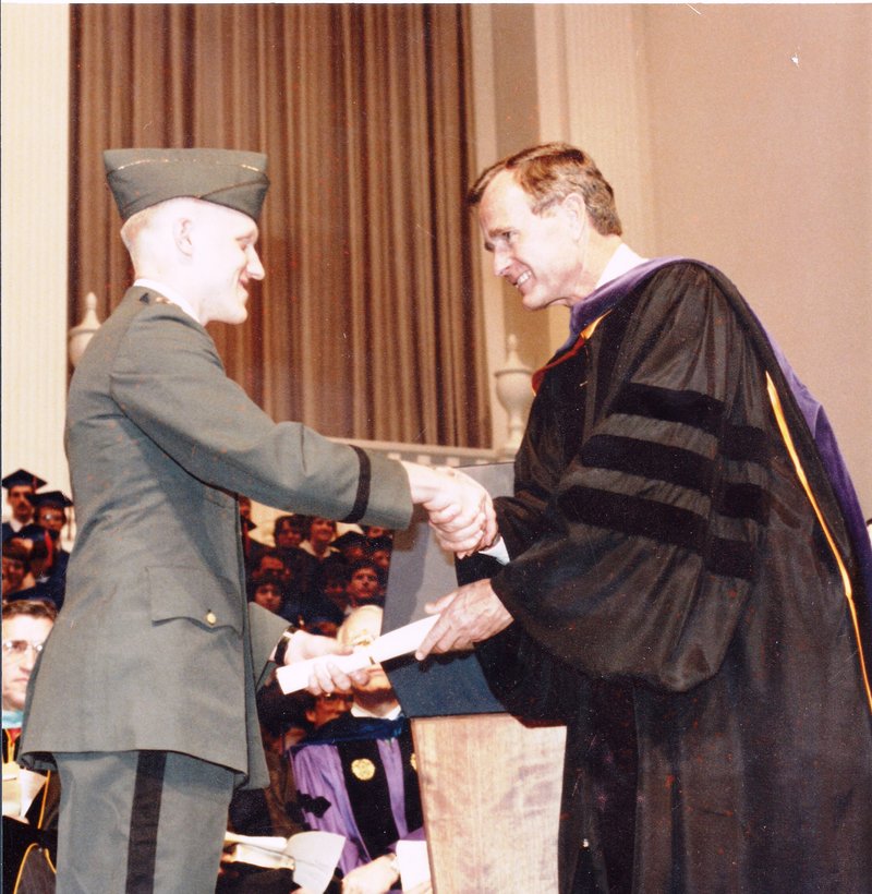 1985 commissioning day may 4 with vp geo bush picture