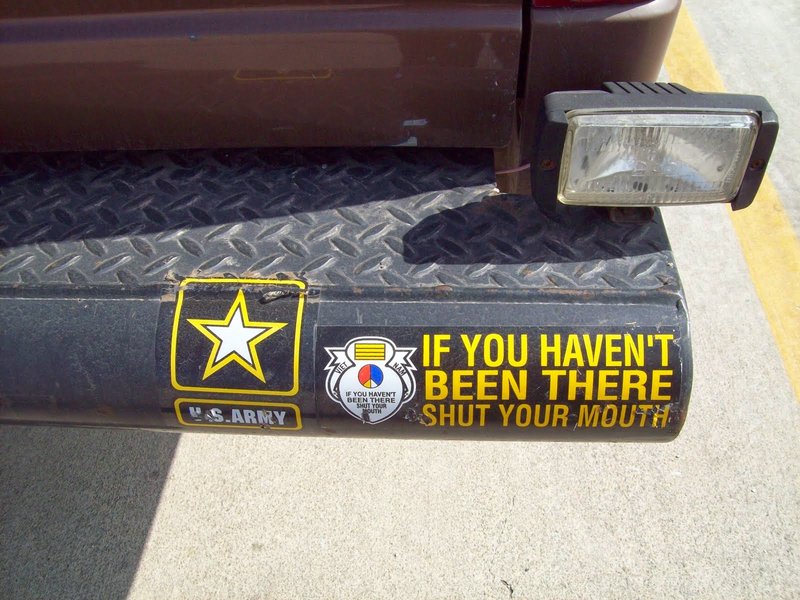 If you haven't been there shut your mouth bumper sticker