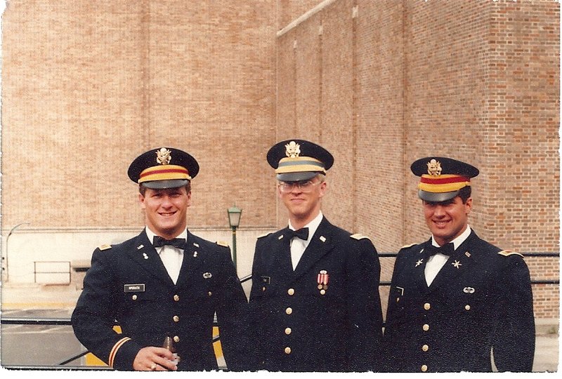 1980 06 2lt john mcgrath 2lt steve ford and 2lt tom bosco right after the wedding of matt and cathy schepps