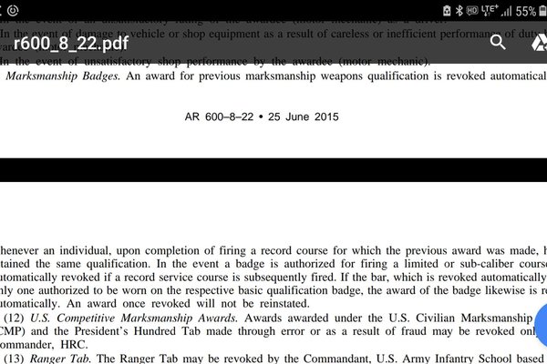 Question About The Marksmanship Badge In Reference To The Da Photo Rallypoint